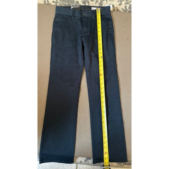 Volcom‎ frickin true to this new navy blue youth pants size 24 uniform - Picture 1 of 10